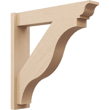 Ekena Millwork 5 1/2-in W x 26-in D x 26-in H Funston Trad Rough Cedar Woodgrain TimberThane Outlooker, Primed Tan OUTUR055X26X26FST04RCPR